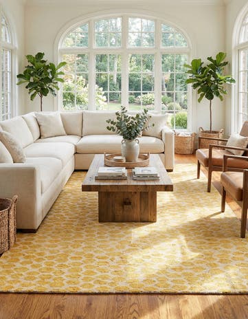 5' 6 x 9' 4 Hand Knotted Darya Wool Rug