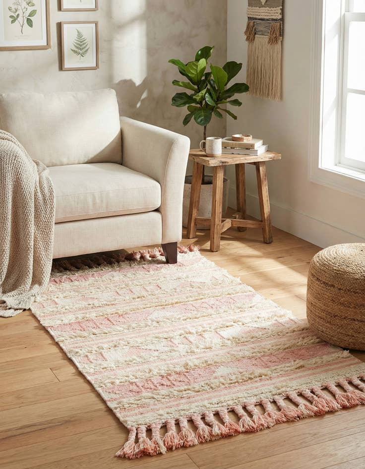 Detail image of 3' 3 x 5' 1  Hand Woven Arizona Wool Rug