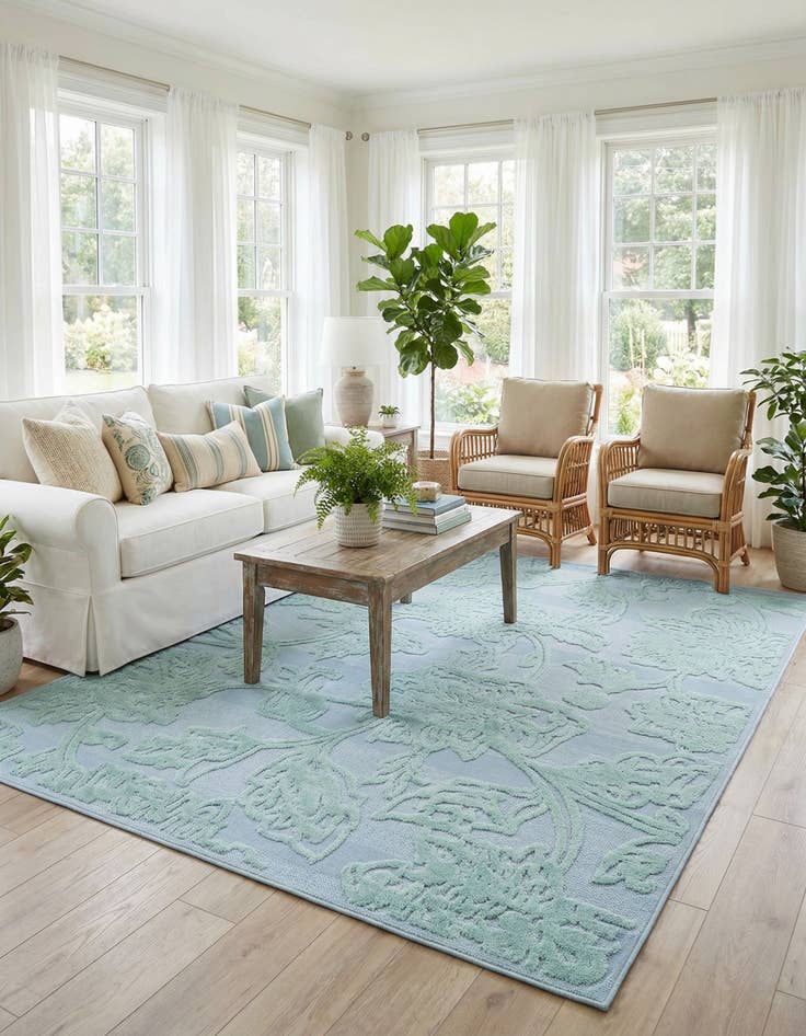 Detail image of 7' x 10' Easy-Clean Aruba Indoor / Outdoor Rug