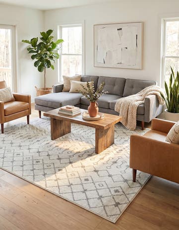 7' 10 x 7' 10 Moroccan Trellis Square Rug