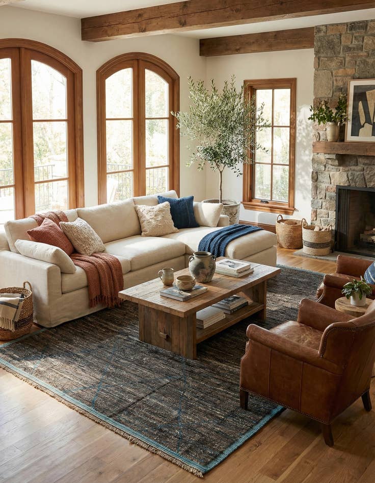 Detail image of 7' 10 x 10' 4  Hand Knotted Moroccan Wool Rug