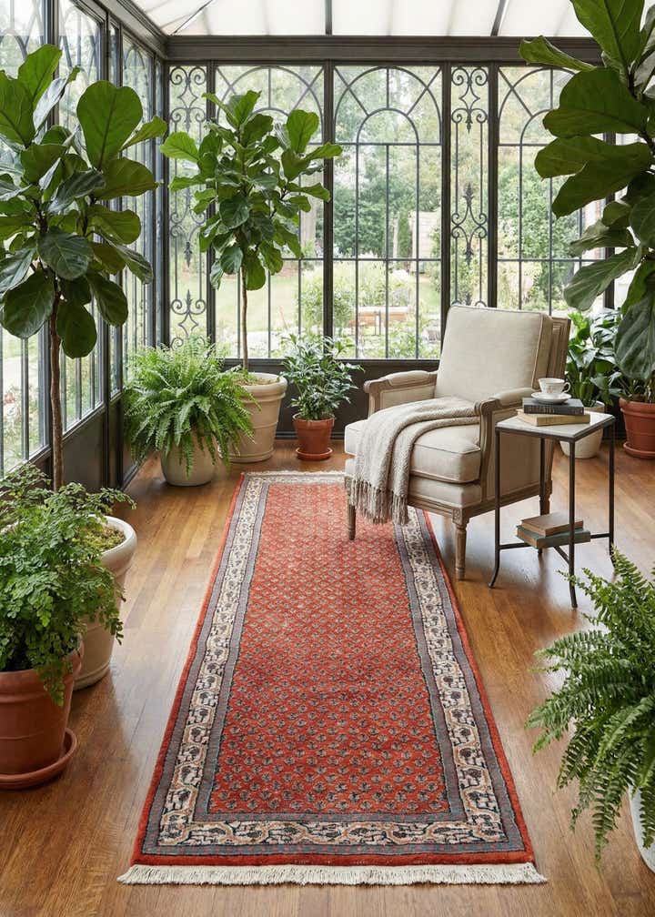 2' 8 x 11' 4 Hand Knotted Mir Wool Runner Rug