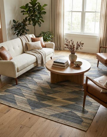 5' 8 x 7' 7 Hand Woven Kilim Modern Wool Rug