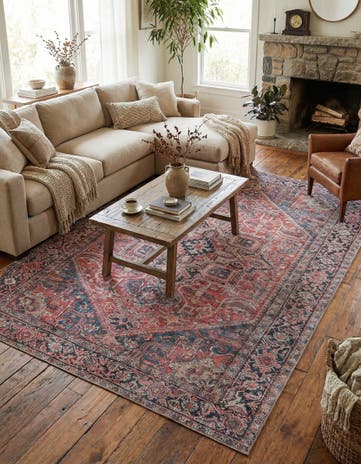 9' 5 x 13' Washable Timeless Rug
