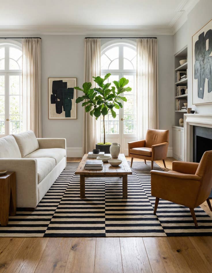 Detail image of 8' 6 x 11' 2  Hand Woven Kilim Modern Wool Rug