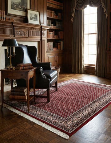 3' 11 x 5' 8 Hand Knotted Mir Wool Rug