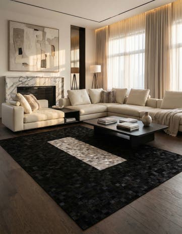 5' x 8' Cowhide - Patchwork Rug