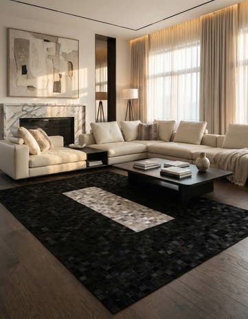 5' x 8' Cowhide - Patchwork Rug