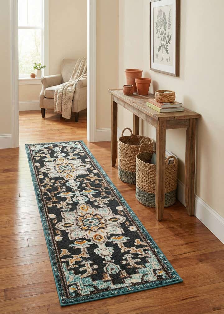 2' x 8' Easy-Clean Casablanca Indoor / Outdoor Runner Rug