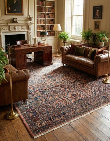 9' 1 x 12' 7 Hand Knotted Liliyan Persian Wool Rug