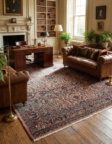 9' 1 x 12' 7 Hand Knotted Liliyan Persian Wool Rug
