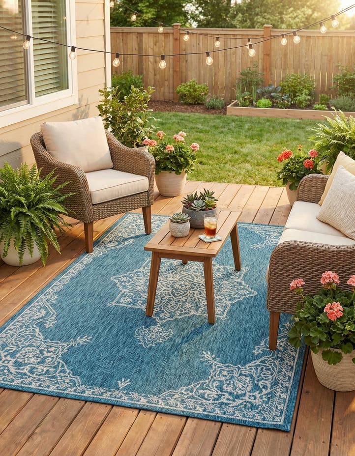 6' x 9' Easy-Clean Traditional Indoor / Ou...