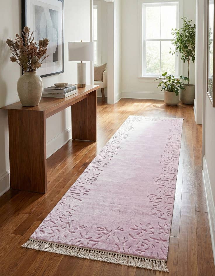 Detail image of  2' 8 x 9' 10  Hand Knotted Darya Wool Runner Rug