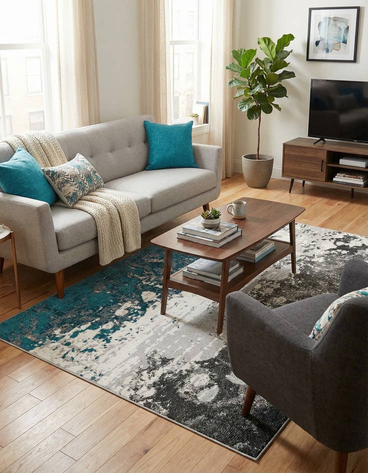 Detail image of 4' x 6' Valencia Rug