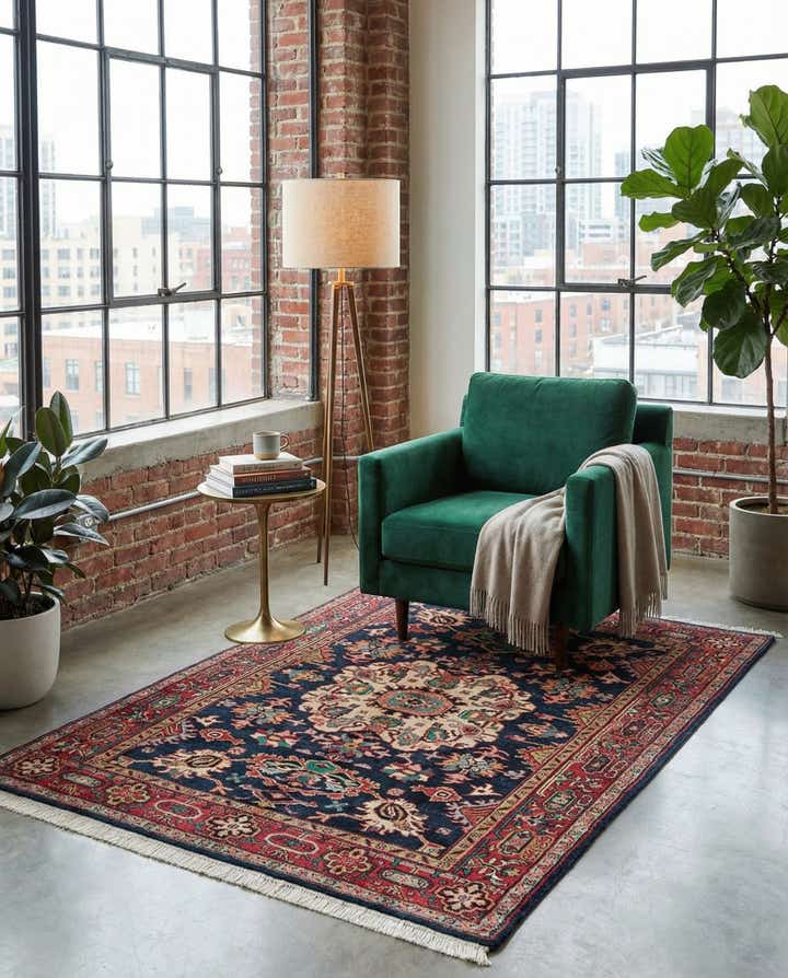 5' 7 x 8' 1 Heriz Rug