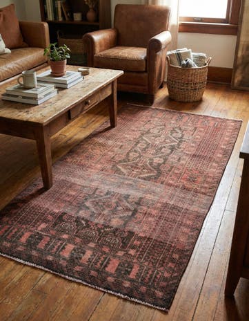 2' 9 x 5' 3 Hand Knotted Ultra Vintage Persian Wool Rug