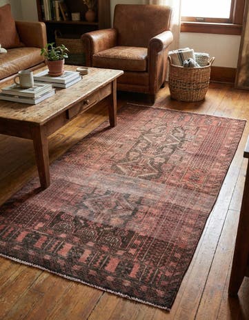 2' 9 x 5' 3 Hand Knotted Ultra Vintage Persian Wool Rug