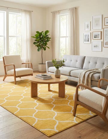 7' x 10' Lattice Frieze Rug