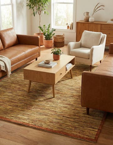 5' x 6' 3 Hand Knotted Modern Ziegler Oriental Rug
