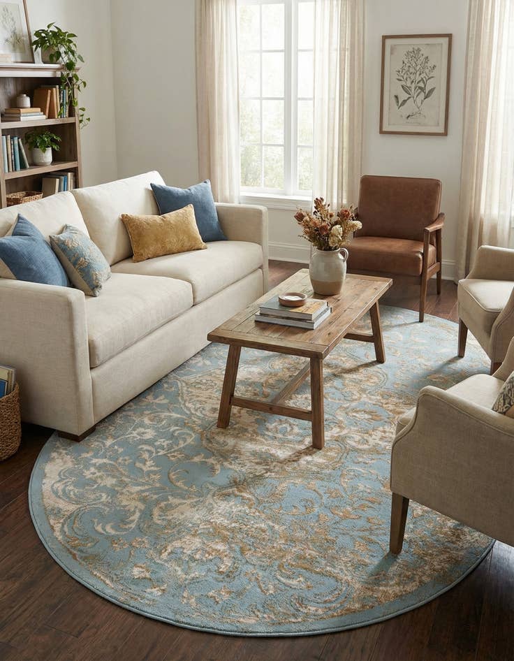 Detail image of 5' 3 x 8' Highbury Oval Rug