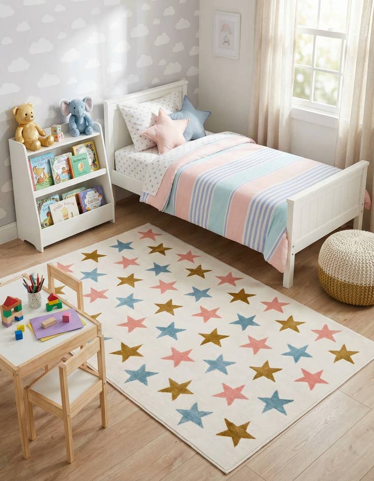 Detail image of  4' x 6' Whimsy Kids Rug