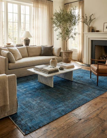 6' 2 x 8' 10 Hand Knotted Ultra Vintage Persian Wool Rug