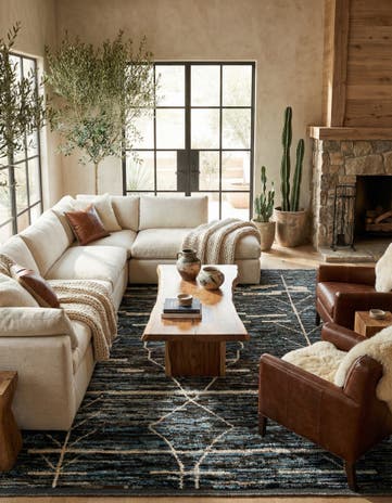 8' 5 x 10' Hand Knotted Moroccan Wool Rug