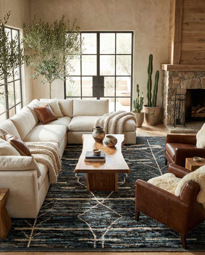 8' 5 x 10' Hand Knotted Moroccan Wool Rug