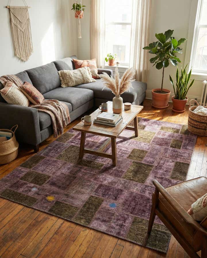 5' 10 x 8' 4 Hand Knotted Ultra Vintage Persian Wool Rug