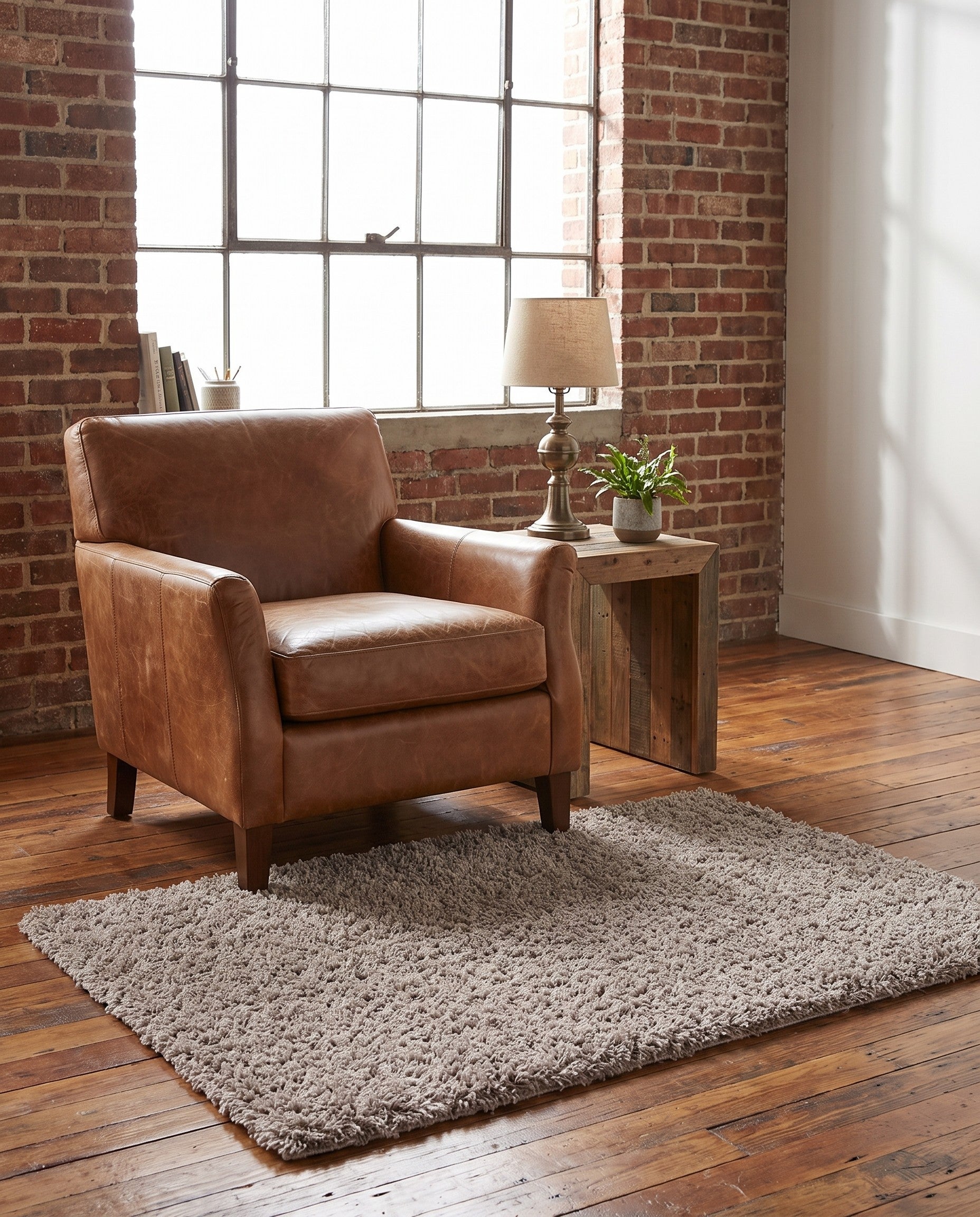 3' x 5' 3 Solid Shag Rug