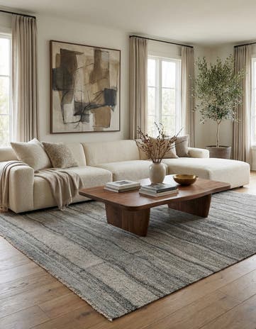 8' 9 x 9' 10 Hand Woven Kilim Modern Wool Square Rug