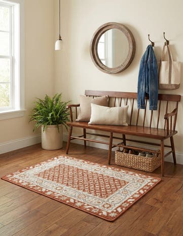 Rust Red Charlotte Rug
