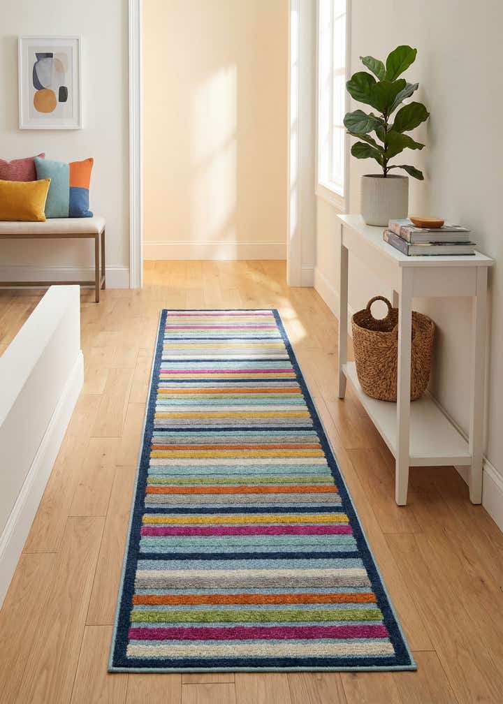 2' x 8' Easy-Clean Aruba Indoor / Outdoor Runner Rug
