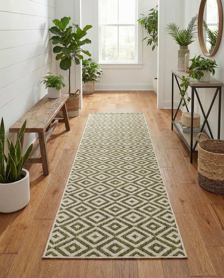2' x 8' Easy-Clean Jill Zarin Costa Rica Indoor / Outdoor Runner Rug