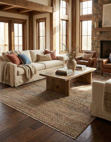 6' 8 x 9' 11 Agra Wool Rug