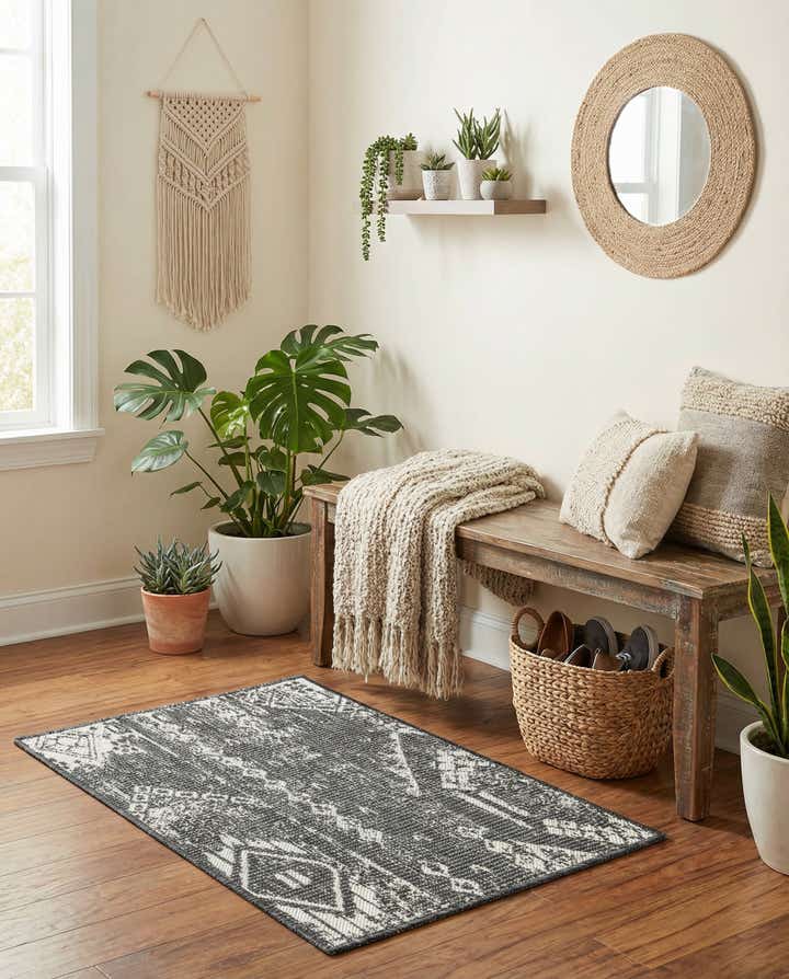 2' x 3' Easy-Clean Bohemian Indoor / Outdoor Rug