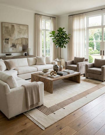 7' 10 x 9' 10 Hand Knotted Darya Wool Rug