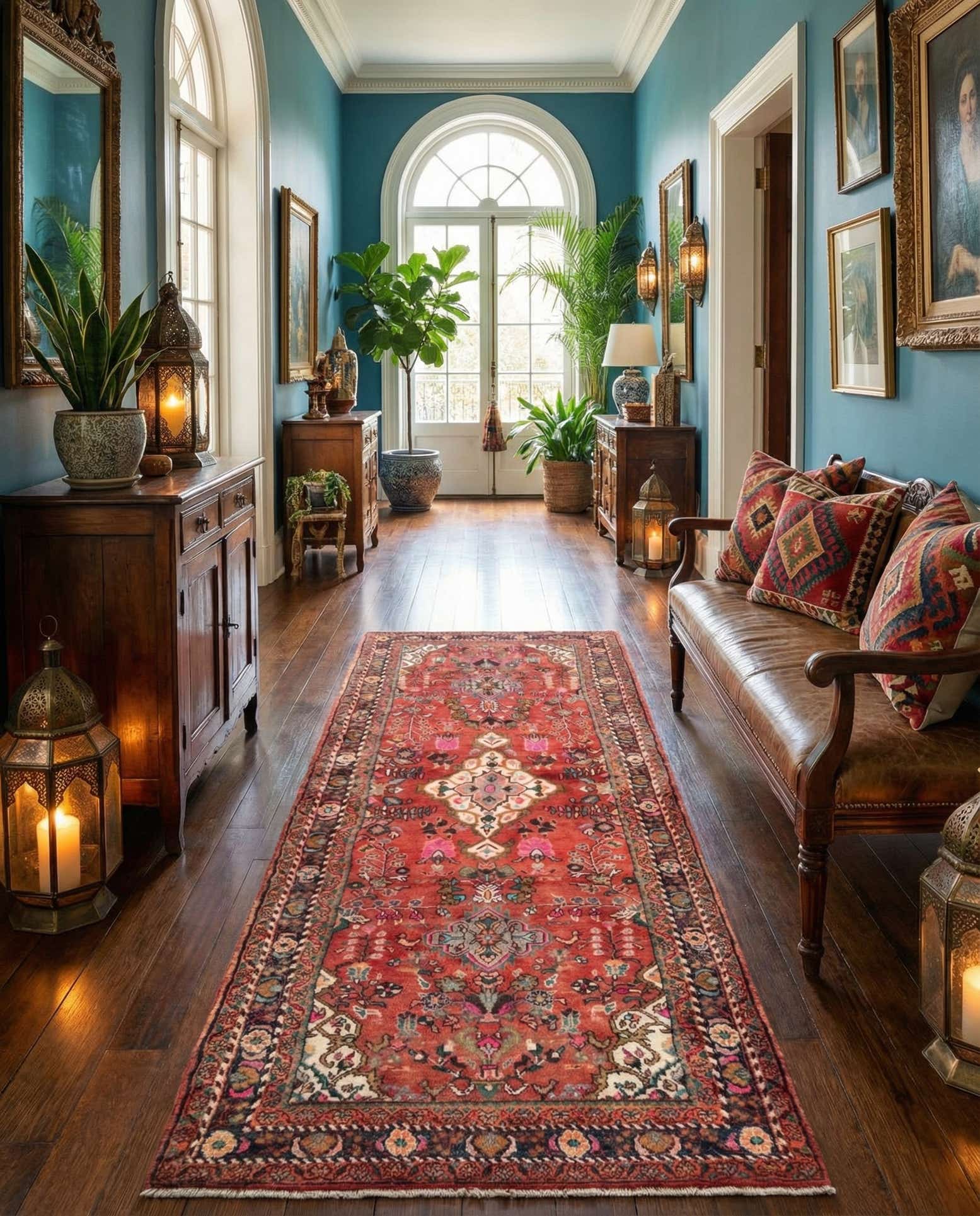 3' 6 x 9' 6 Hamedan Runner Rug