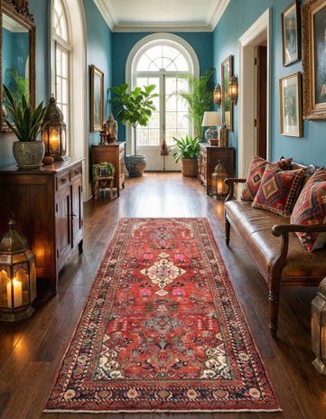 3' 6 x 9' 6 Hamedan Runner Rug