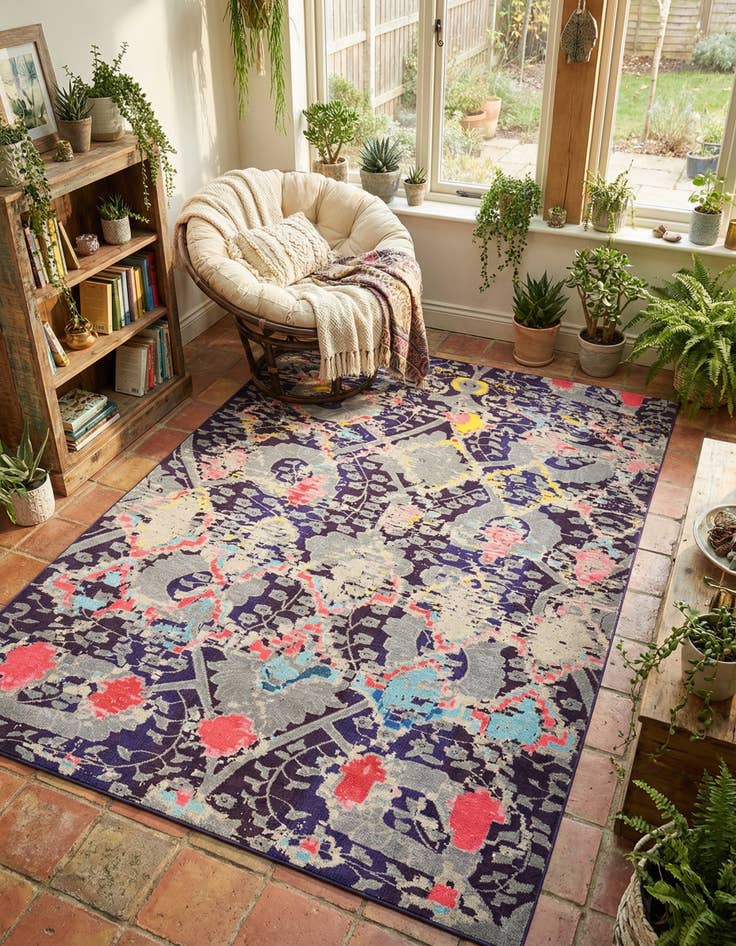 Detail image of 10' 6 x 16' 5  Washable Santa Fe Rug