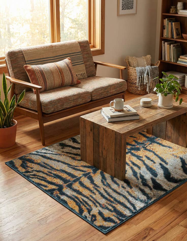 Detail image of 3' 3 x 5' 3 Kamala Washable Rug