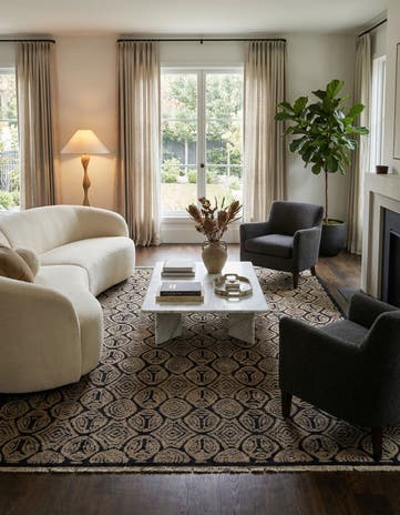 9' 2 x 12' 3 Hand Knotted Darya Wool Rug