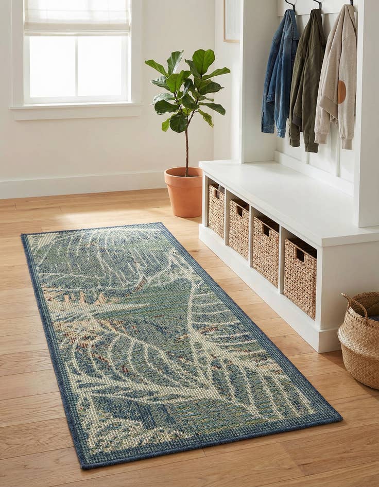 Detail image of 2' x 4'  Washable Baja Indoor / Outdoor Runner Rug