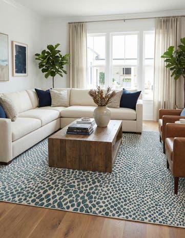 13' x 13' Easy-Clean Jill Zarin Cape Town Indoor / Outdoor Square Rug