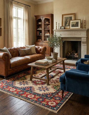 4' x 6' Hand Knotted Kazak Rug