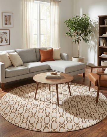 7' 10 x 7' 10 Vogue Geo Round Rug