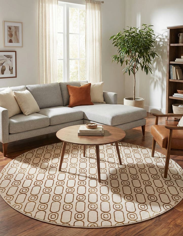 7' 10 x 7' 10 Vogue Geo Round Rug