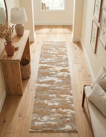 2' 7 x 10' Sepia Runner Rug