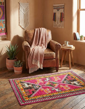 Pink Washable Mesa Rug