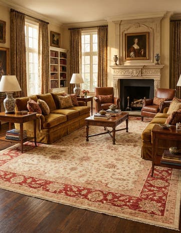 10' x 16' Hand Knotted Peshawar Ziegler Rug